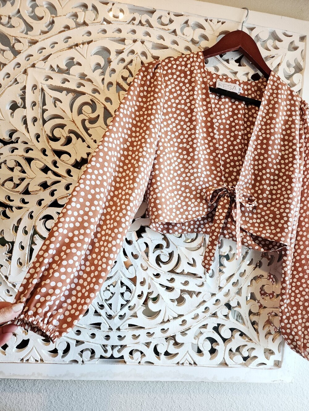 RESA CHA CHA CHA TERRACOTA POLKA DOT NWOT SIZE MEDIUM - Picture 4 of 15
